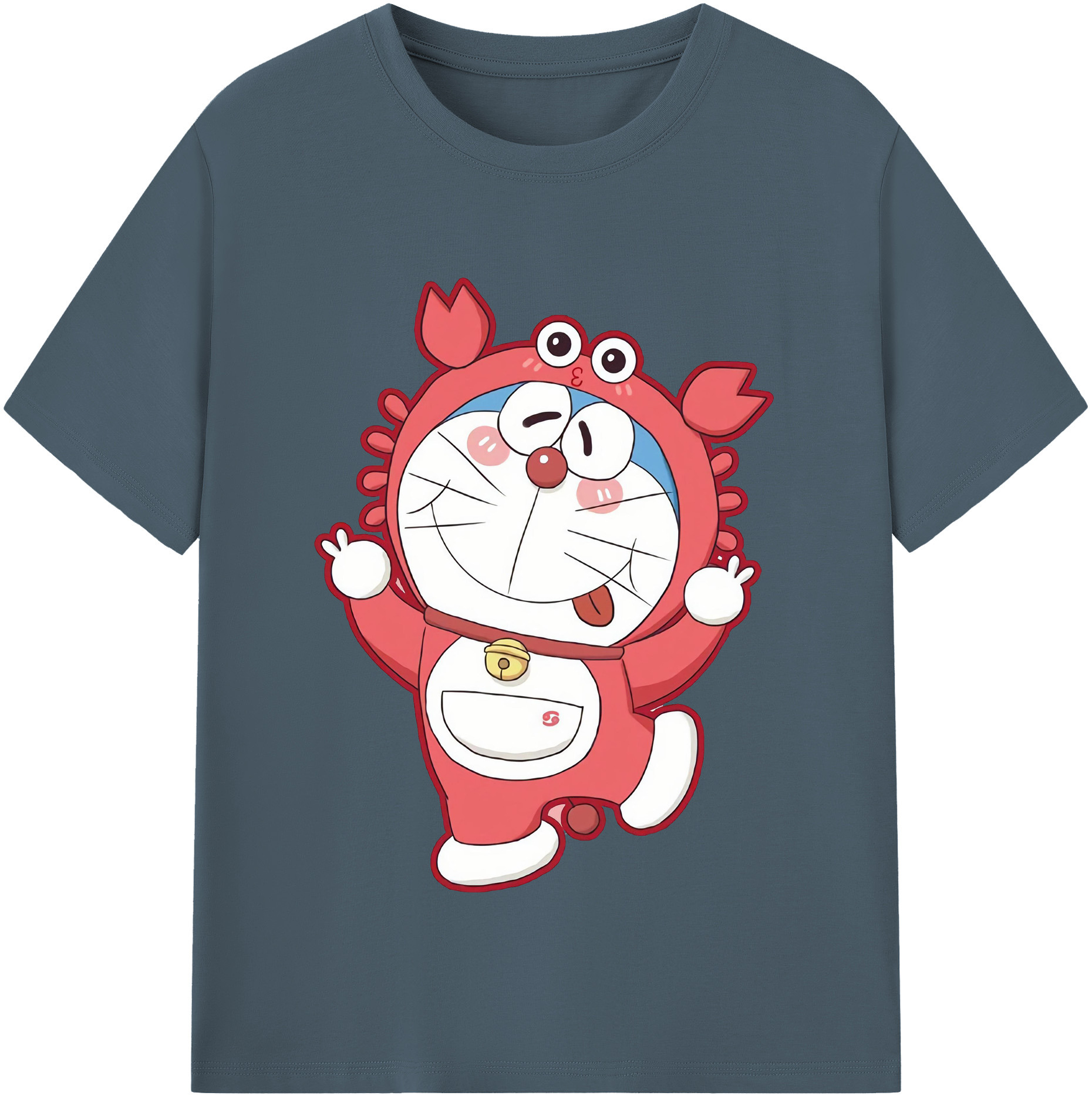 （画像用） ドラえもん Doraemon 綿100％半袖Tシャツ（フロントプリント）